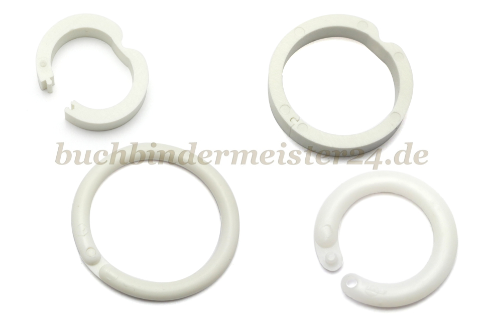 Binding rings plastic