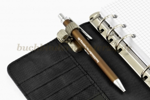 Stifthalter aus Metall<br>mit Clip, zweifach