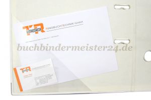 Dreiecktasche mit aufgeschweißter<br>Visitenkartentasche,links