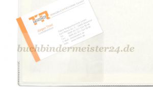Selbstklebende Visitenkartentaschen<br>90 x 60 mm, oben offen