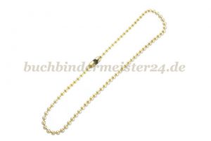 Kugelketten mit Verschluss<br>100 mm lang<br>vermessingt