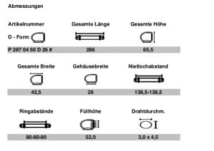 Ringbuchmechaniken<br>52 mm Füllhöhe<br>mit 3. Nietloch