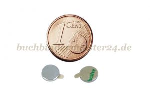 Scheibenmagnete<br>6 x 1 mm<br>selbstklebend