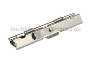 Kassenblockklammern<br>vernickelt<br>89 mm breit<br>mit Hebel