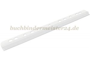 Klemmschiene m.Abheftfahne<br>297mm,Fassung 3-4mm<br>transparent