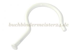 Kollektionshaken mit<br>Flachkopf, 70 mm hoch<br>weiss