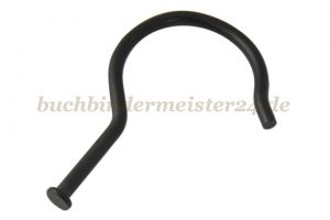 Kollektionshaken mit<br>Flachkopf, 70 mm hoch<br>schwarz