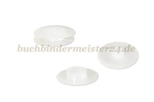 Kunststoff-Drucknieten<br>1,5 mm Fassung<br>transparent