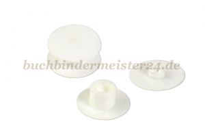 Kunststoff-Drucknieten<br>3,5 mm Fassung<br>weiss