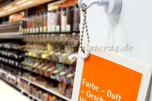 Kunststoff-Druckösen<br>mit Loch, transparent<br>0-6 mm Fassung