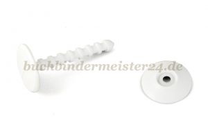 Bindestifte für Musterkollektionen<br>45 mm lang<br>weiss