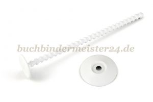 Bindestifte für Musterkollektionen<br>140 mm lang<br>weiss