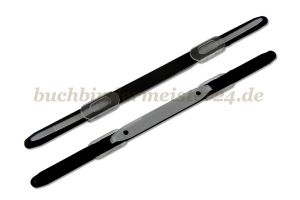 Plastic paper fasteners<br>with slide cover strip<br>black