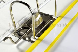 Heftmechaniken<br>weiss<br>150 x 16 mm<br>mit Abheftvorrichtung