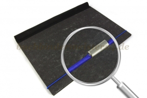 Gummiband zum Ring<br> 580 mm Schnittlänge<br>mittelblau