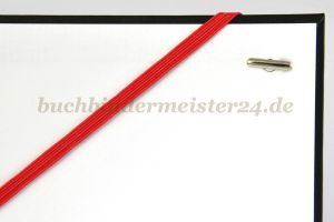 Flachgummi<br>mit 2 Splinten<br>320 mm, rot