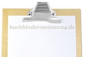 Papierklemmer<br>120 mm breit<br>vernickelt