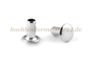 Tubular rivets<br>nickel plated<br>4 X 8 X 8 mm