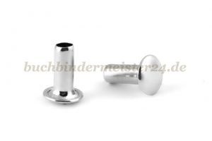 Tubular rivets<br>nickel plated<br>4 X 10 X 10 mm