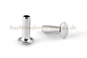 Tubular rivets<br>nickel plated<br>4 X 10 X 12 mm