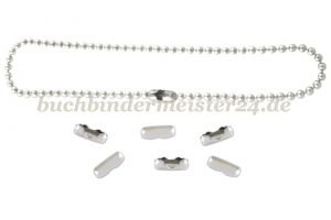 Verschlüsse für Kugelketten<br>für 3,2 mm Durchm.<br>vernickelt