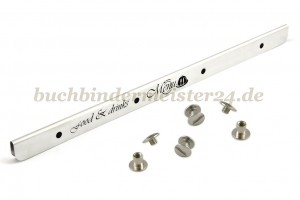 Speisekartenschienen<br>320 mm, Alu-Optik<br>