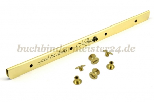 Speisekartenschienen<br>320 mm, vermessingt<br>