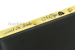 Speisekartenschienen<br>320 mm, vermessingt<br>