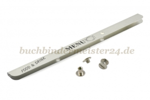 Speisekartenschienen<br>235 mm, Alu-Optik<br>