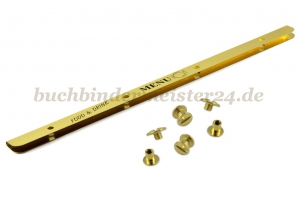 Speisekartenschienen<br>320 mm, vermessingt<br>
