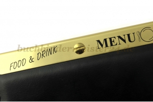 Speisekartenschienen<br>320 mm, vermessingt<br>