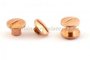Binding screws<br>8 mm capacity<br>copper plated