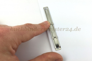 Metal fasteners<br>with slide cover strip