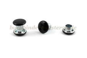Rapid rivets<br>post 6 mm<br>black laquered<br>closed