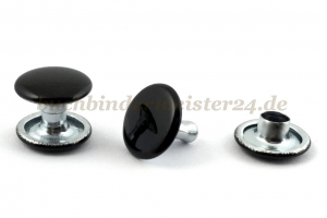 Rapid rivets<br>post 7 mm<br>black laquered<br>closed