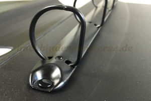 Tubular rivets<br>black laquered<br>3.8 X 7 X 6 mm