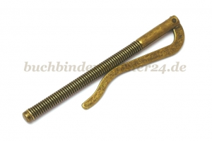 Dollarclip<br>85 mm high<br>brass antique