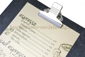 Papierklemmer<br>50 mm breit<br>vernickelt