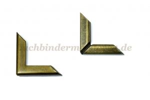 Book corners, antique<br>22 mm shank<br>3 mm capacity