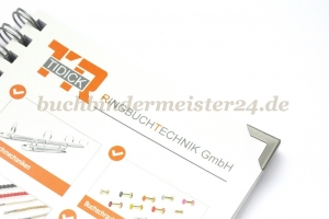 Buchecken, mattiert<br>13 mm Schenkellänge<br>1,5 mm Fassung