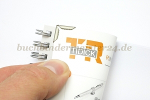 Buchecken, mattiert<br>13 mm Schenkellänge<br>1,5 mm Fassung