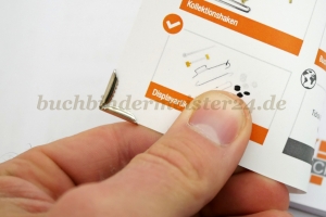Buchecken, vernickelt<br>13 mm Schenkel<br>1,5 mm Fassung