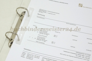 Kunststoff-Niederhalter<br>103 mm, transparent Ringabstand 65 mm