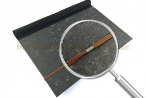 Flachgummi zum Ring<br>580 mm Schnittlänge<br>braun