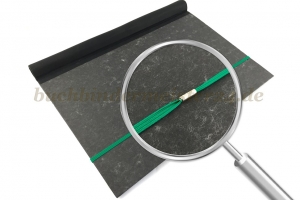 Flachgummi zum Ring<br>580 mm Schnittlänge<br>dunkelgrün