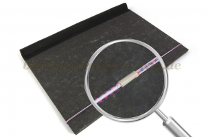 Gummiband zum Ring<br>580 mm Schnittlänge<br>weiss-rot-blau