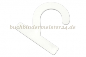 Kollektionshaken<br>aus Kunststoff<br>72 x 72 x 2 mm<br>weiss