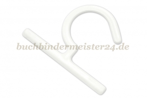 Kollektionshaken<br>aus Kunststoff<br>70 x 45 x 3 mm<br>weiss