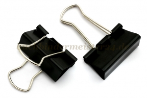 Foldback-Klammern<br>32 mm breit<br>schwarz