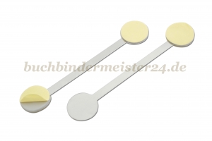 Wobbler<br>90 mm lenght, silver<br>3 adhesive fields